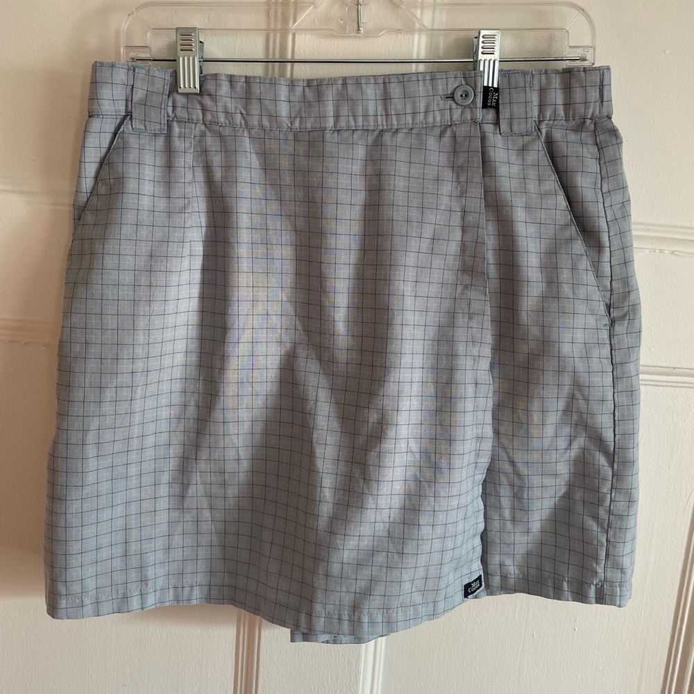 Max Coco’s | Vintage Light Blue Plaid Wrap Skirt